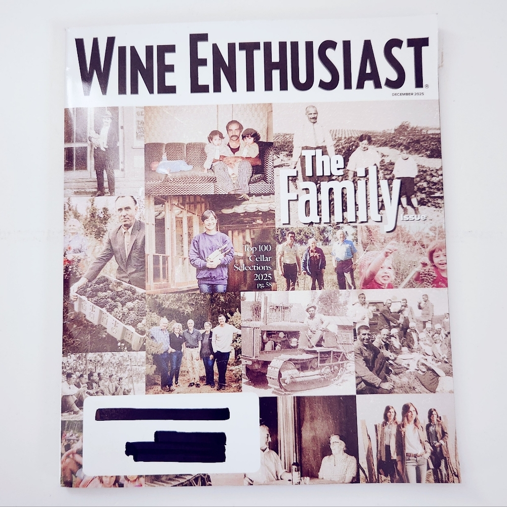 🍭7/$15 Wine Enthusiast Magazine December 2025 The Family
